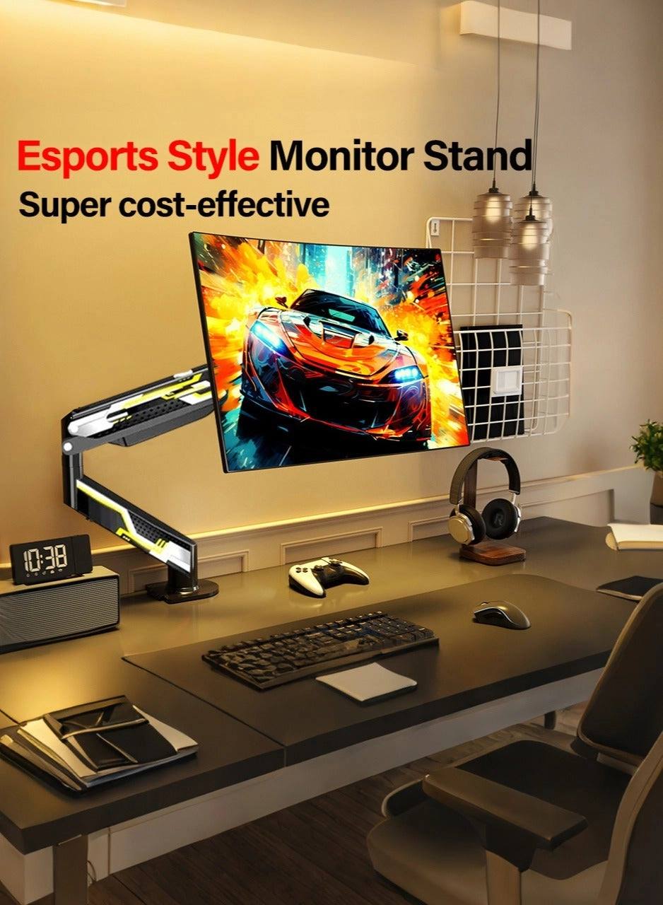 Gas Spring Monitor Arm - 32 in VESA 75x75/100x100mm