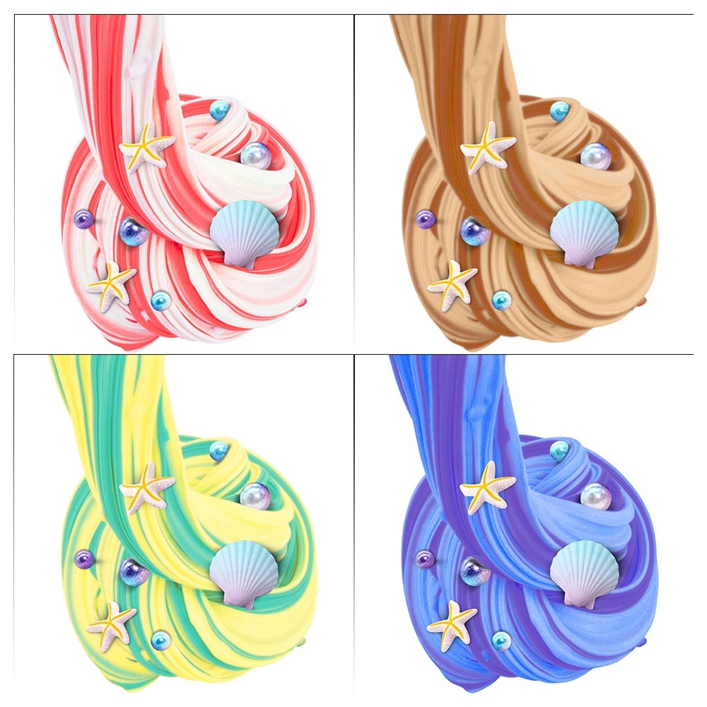 Fluffy Butter Slime Kit - 6+ 6 pieces
