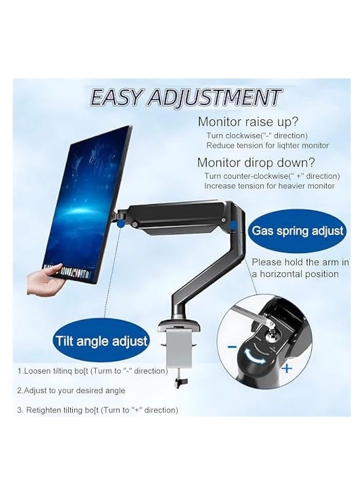 Monitor Mount Arm - Single 20 to 32 inches 75x75mm and 100x100mm