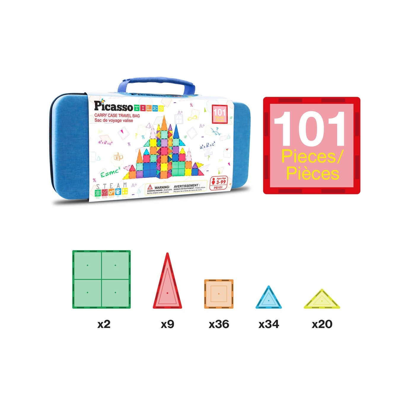 Magnetic 3D Blocks - Architecture 101 pcs