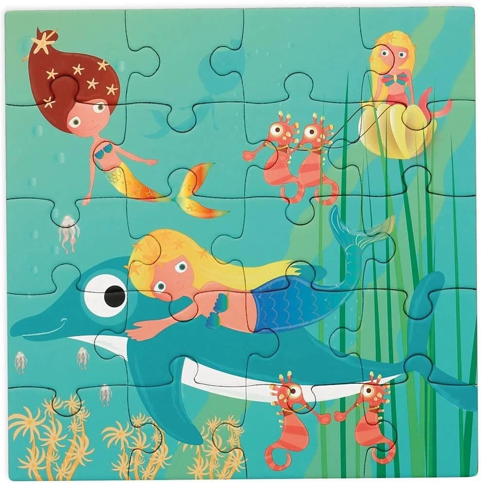 Mermaids Magnetic Puzzle Book To Go - 3 + 20 Pieces