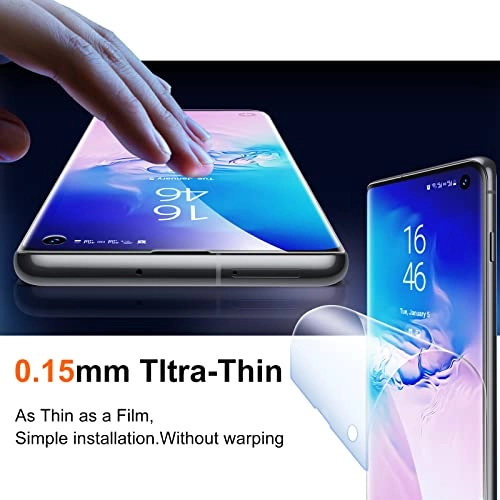 Flexible TPU Screen Protector + Tempered Glass Camera Lens Protector for Samsung Galaxy S10 (3+2 Pack)