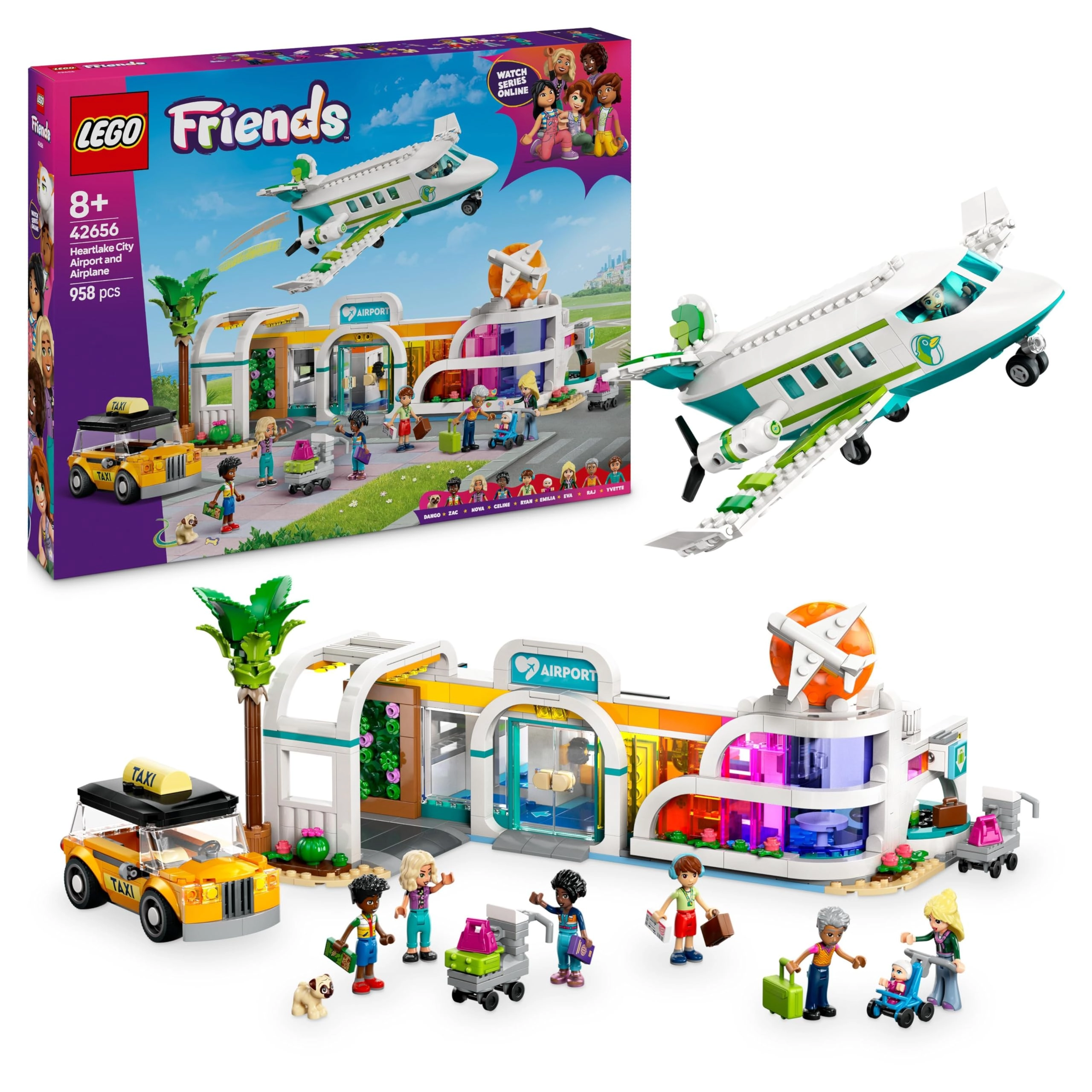 LEGO Heartlake City Airport and Airplane (42656) - Minidolls Dog