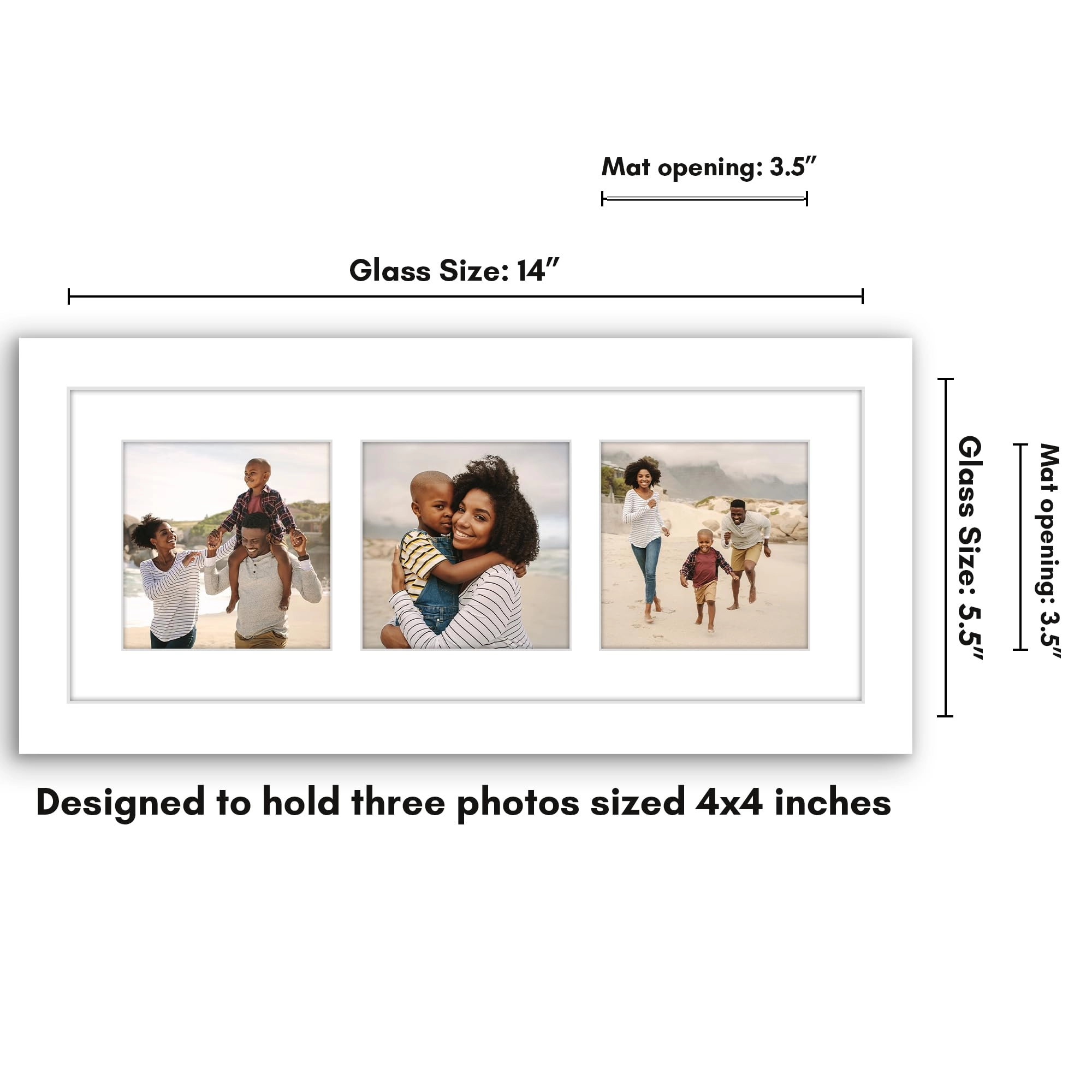 Collage Picture Frame - 5.5x14 three