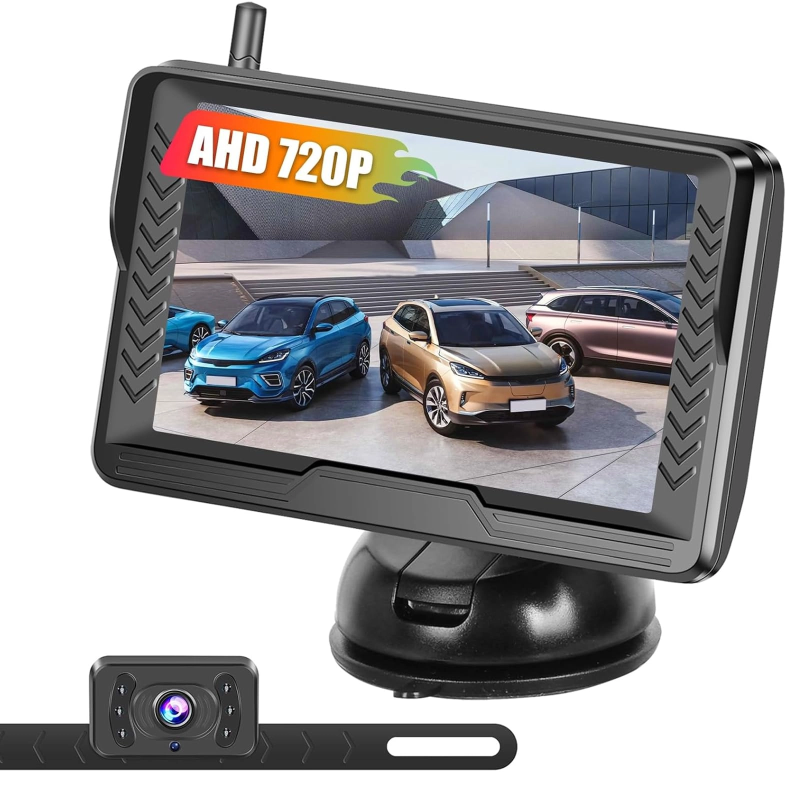 Inefala AHD Wireless Rear View Camera IPS-Monitor - Night Vision 720P