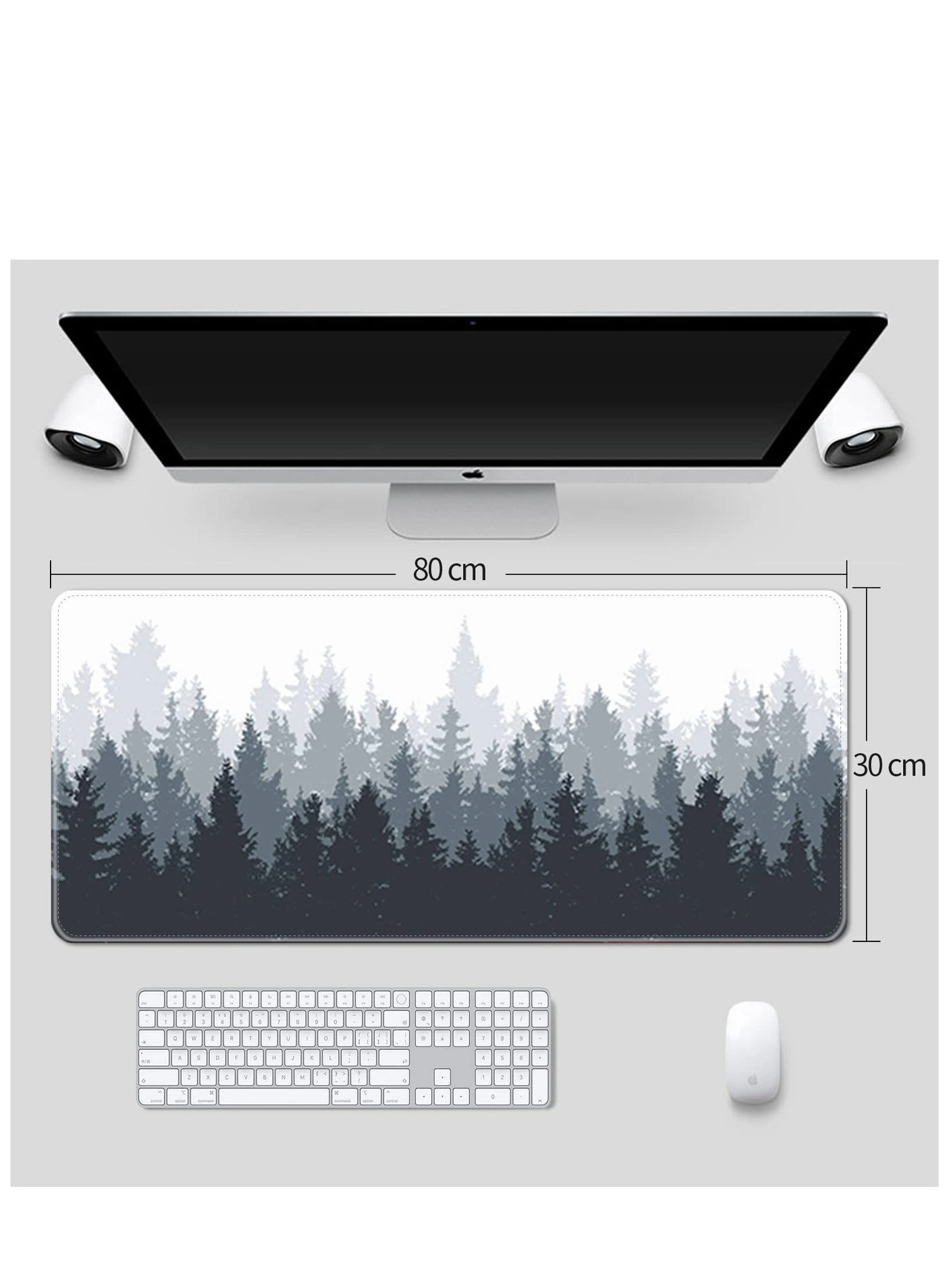 Extended Large Rubber Cloth Gaming Mouse Pad - 80x30 cm