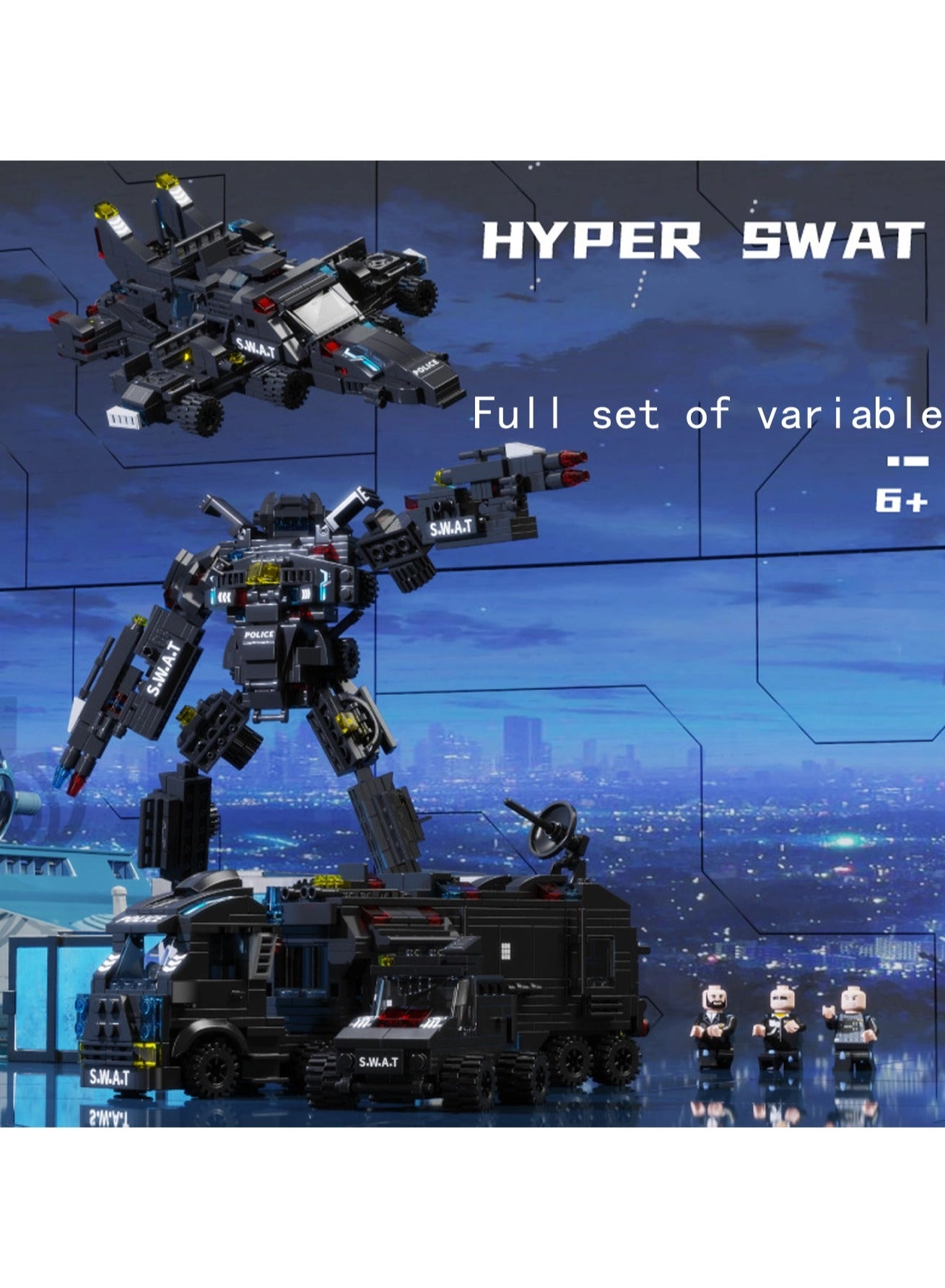 Space Special Police Force 27 - 700pcs Building Block Assembly Set