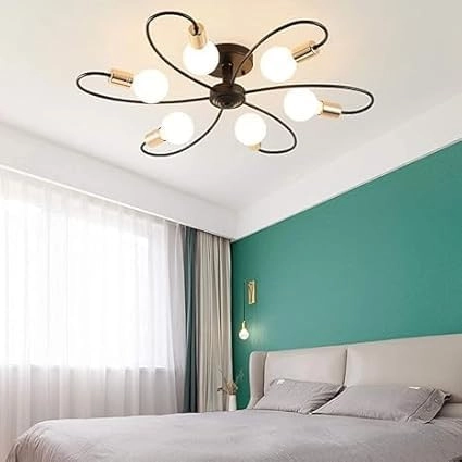 153 CHANDELIER 6 LIGHT - warm white