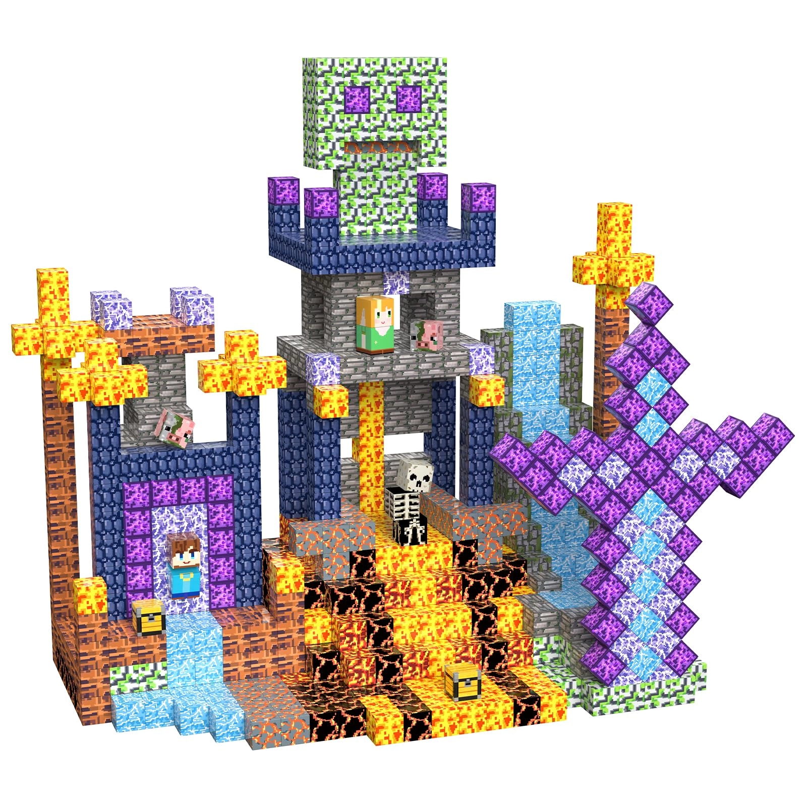 Magnetic Blocks - 100 pcs