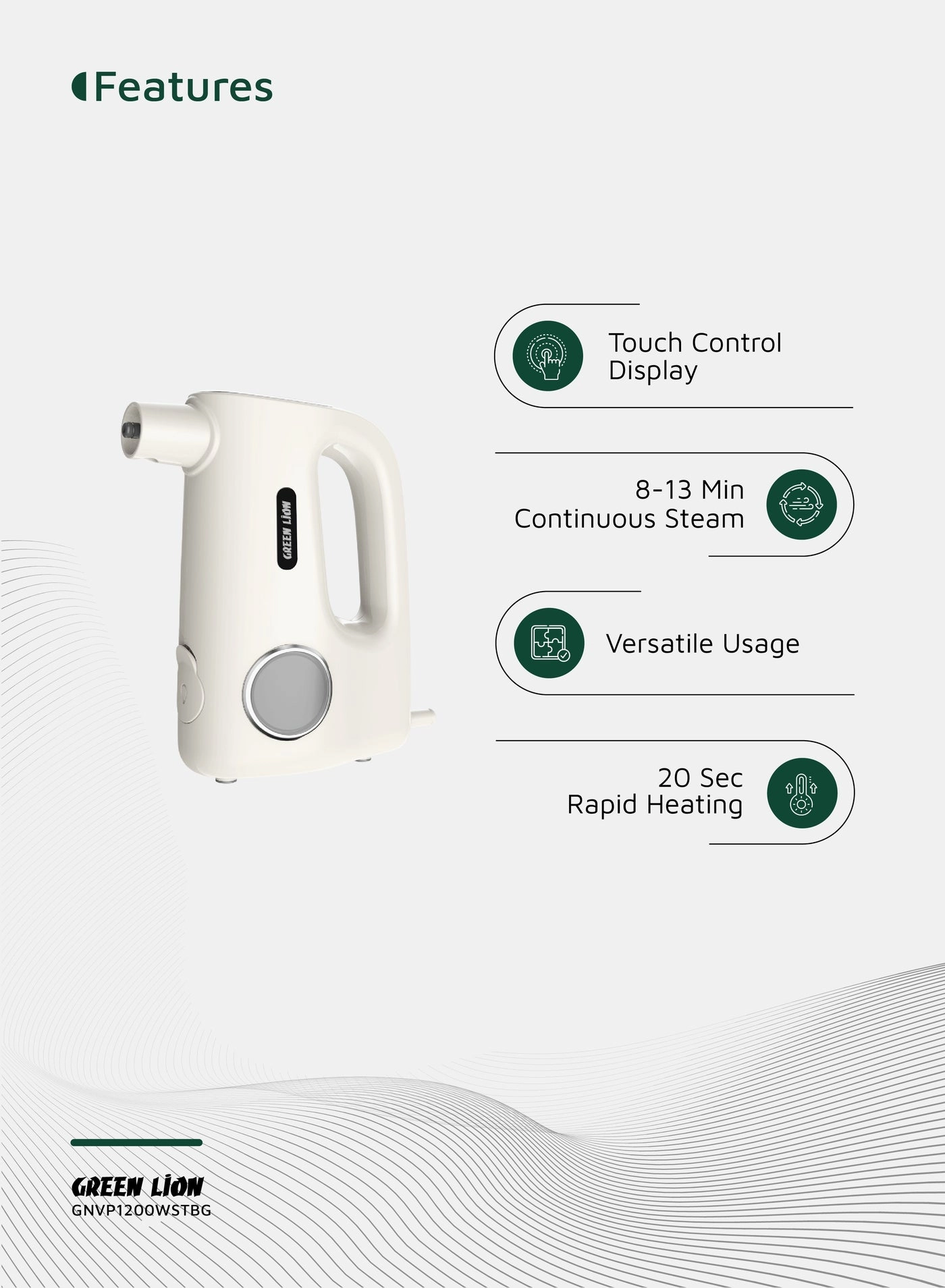 Vapor Pro Steam Cleaner - 1200W Beige