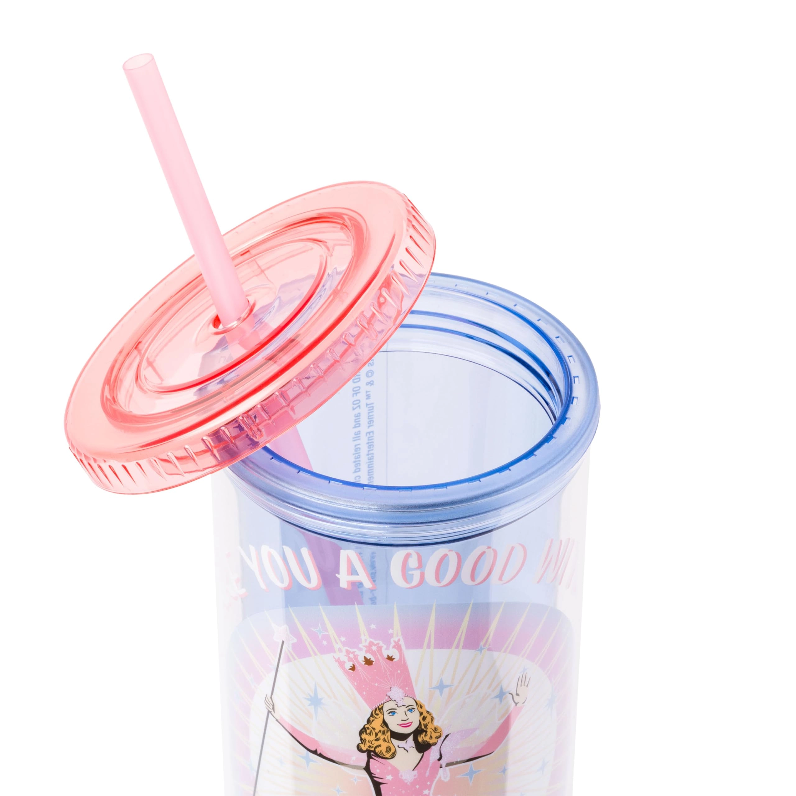 The Wizard of Oz Glinda Reusable Cup - 1 pcs Lid and Straw