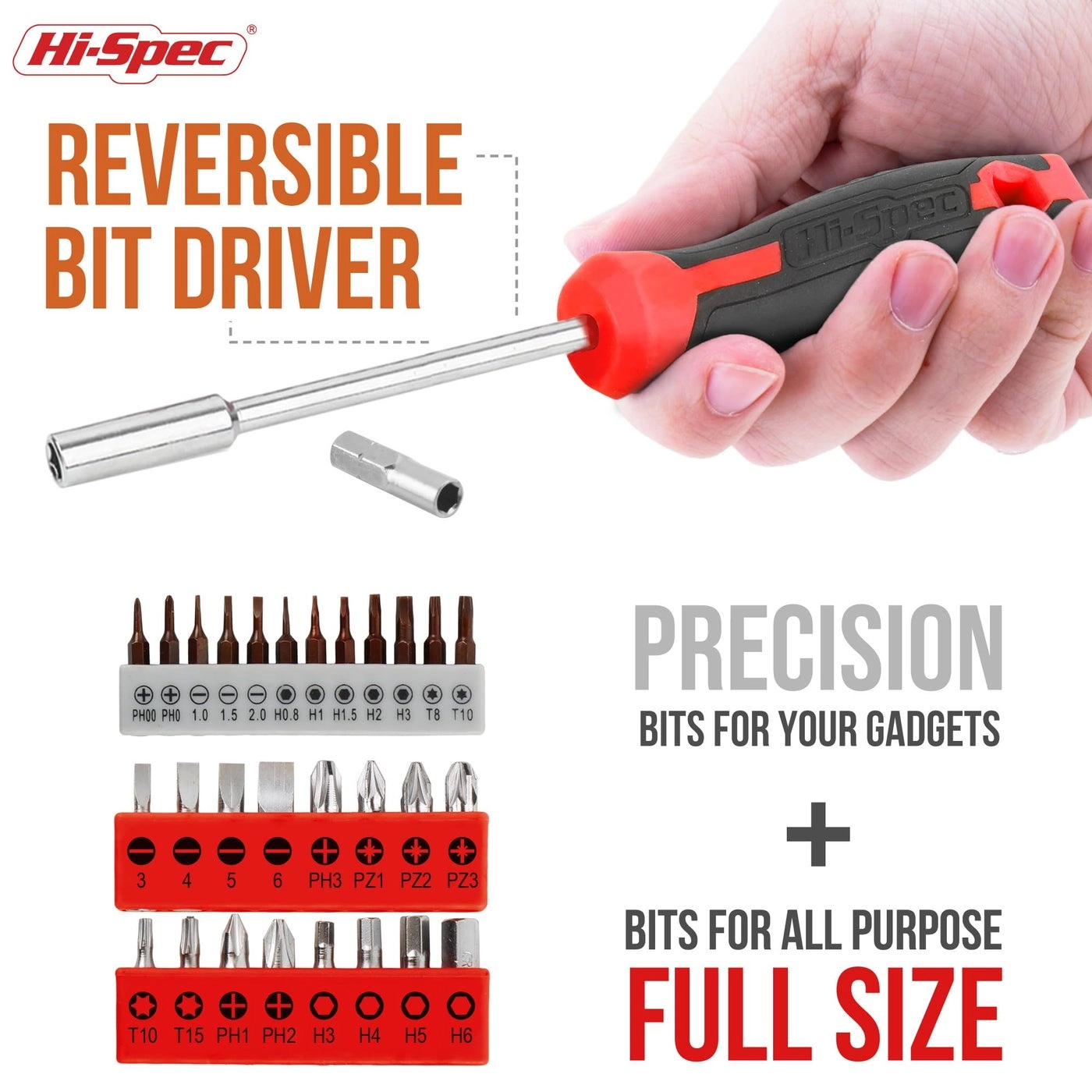 Magnetic Multi-Bit Screwdriver Set (42 Pcs)