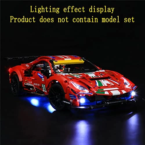 Light Set for LEGO Ferrari 488 GTE AF Corse #51 42125