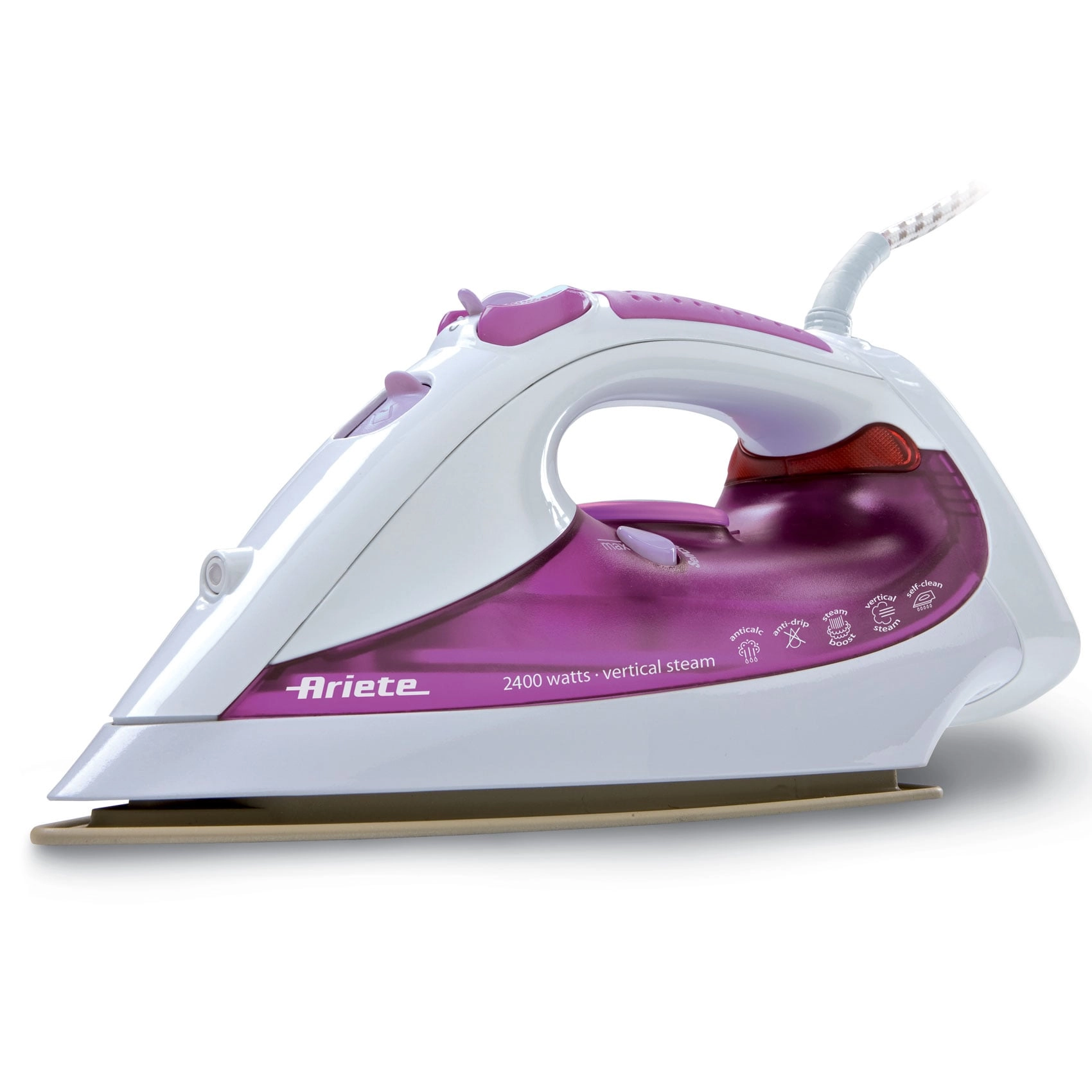 Ariete Steam Iron - 2400W Ceramic Plate