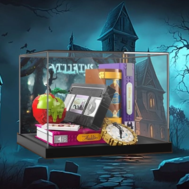Clear Acrylic Display Case - Villain Icons Lego Disne