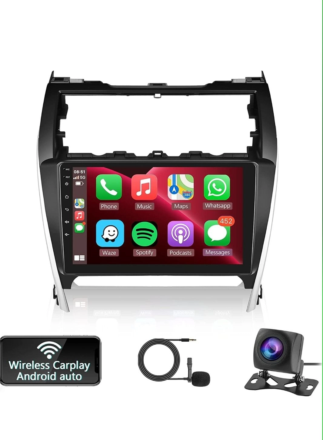 Roadstar Camry Android Screen - Night vision Wireless 1020*600