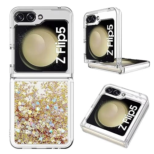 Sparkle Floating Liquid Case - Polyurethane Silicone for Samsung Galaxy Z Flip 5