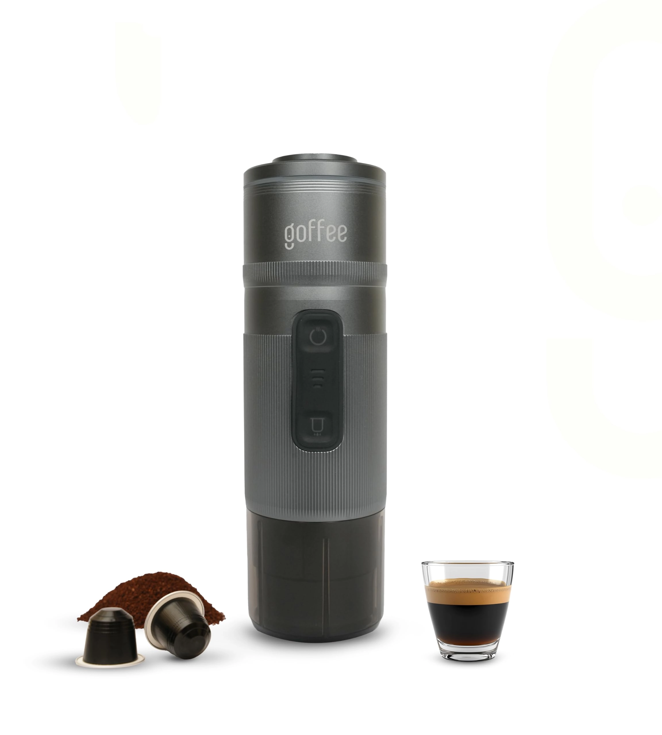 Goffee Portable Espresso Machine - Rechargeable 18-Bar 80ml