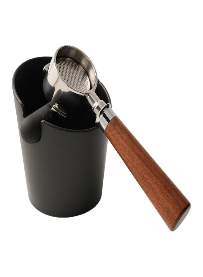 GadEdgen Barista Style Coffee Knock Box - 4.7 in Removable Plastic Knock Rod Non-Slip Base