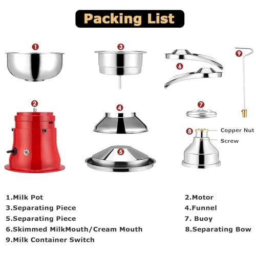 Centrifugal Milk Separator - 5L
