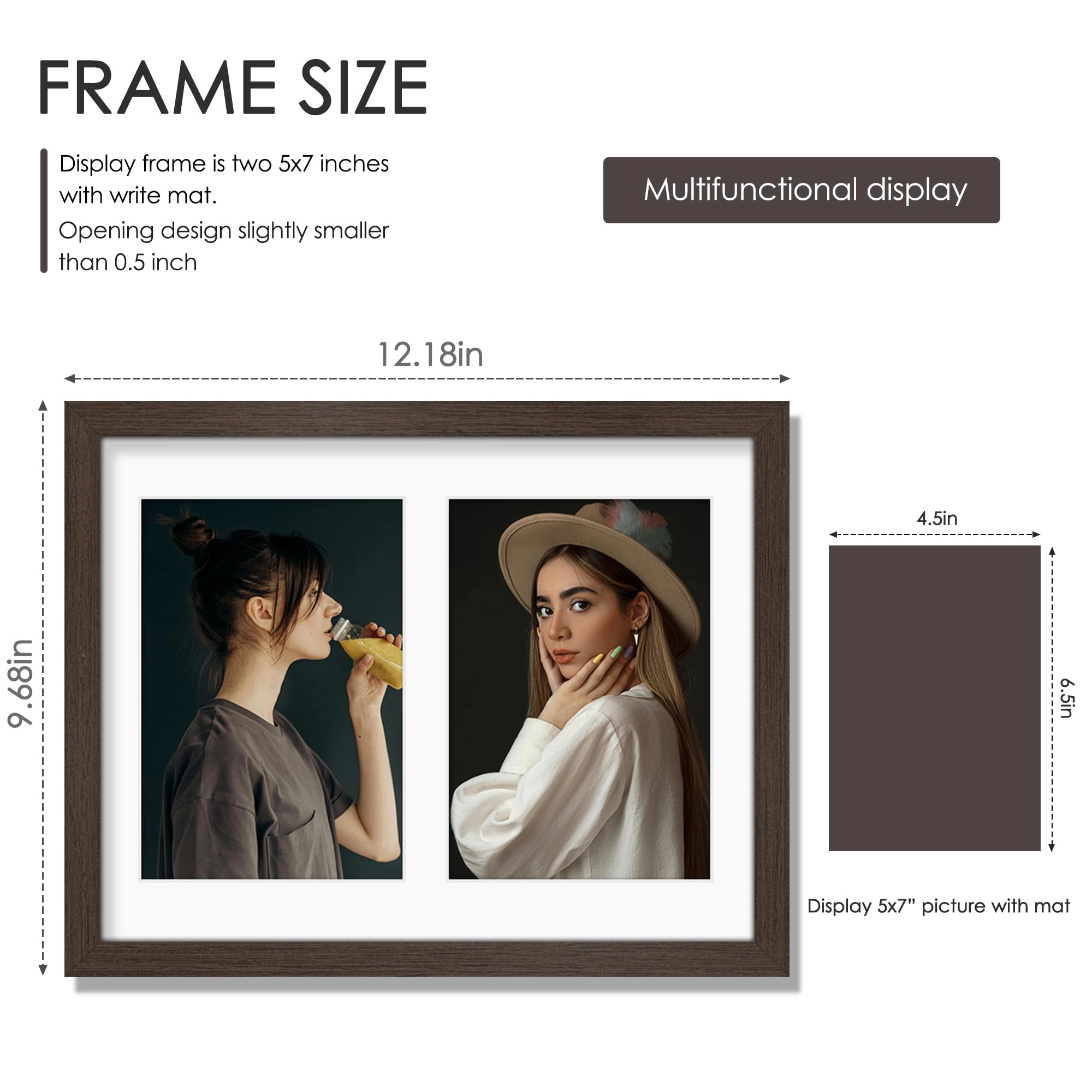 Double 5x7 Picture Frame