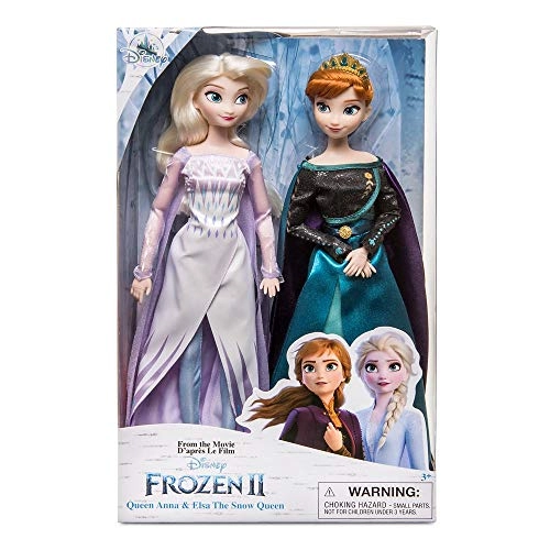 Queen Anna Classic Doll - 11 1/2'' H Frozen 2 + Snow Queen Elsa Classic Doll Ages 3+
