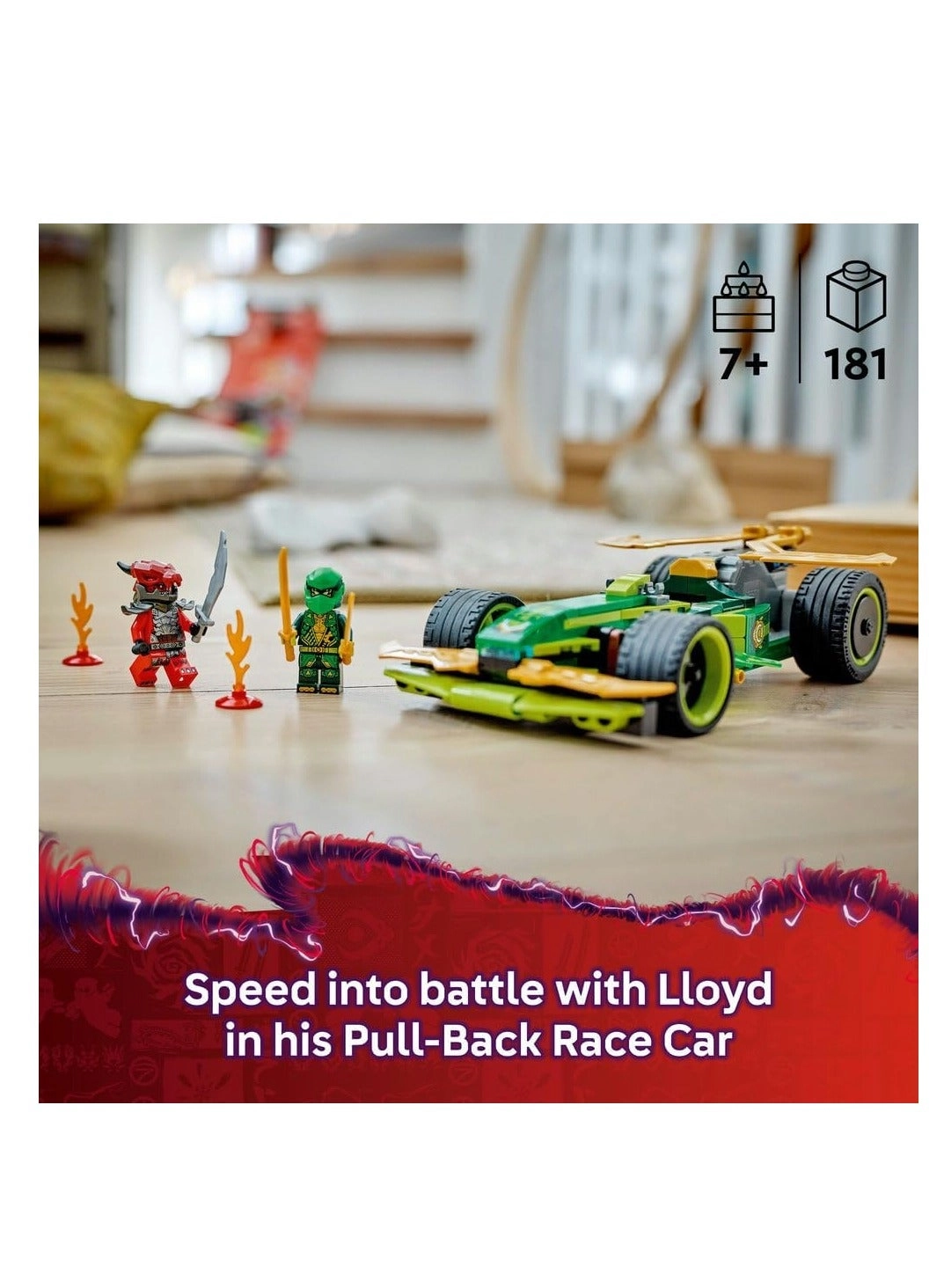 NINJAGO Lloyd's Pull-Back Race Car (71828)