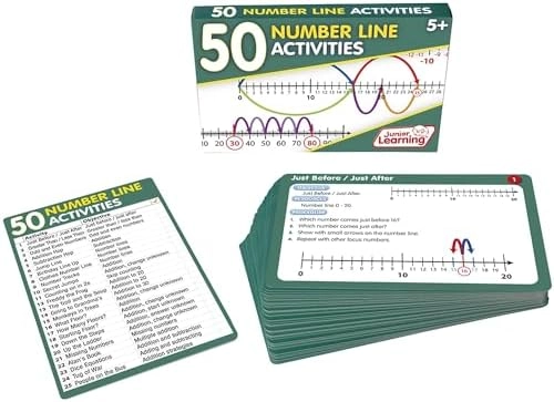 50 Number Line Activities - Ages 5-6, Year 1-3, Key Stage 1 51 pieces