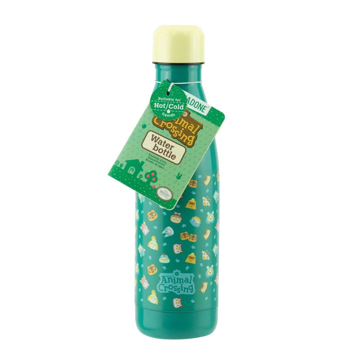 Paladone Animal Crossing Water Bottle - Double-walled Screw-top 460 ml