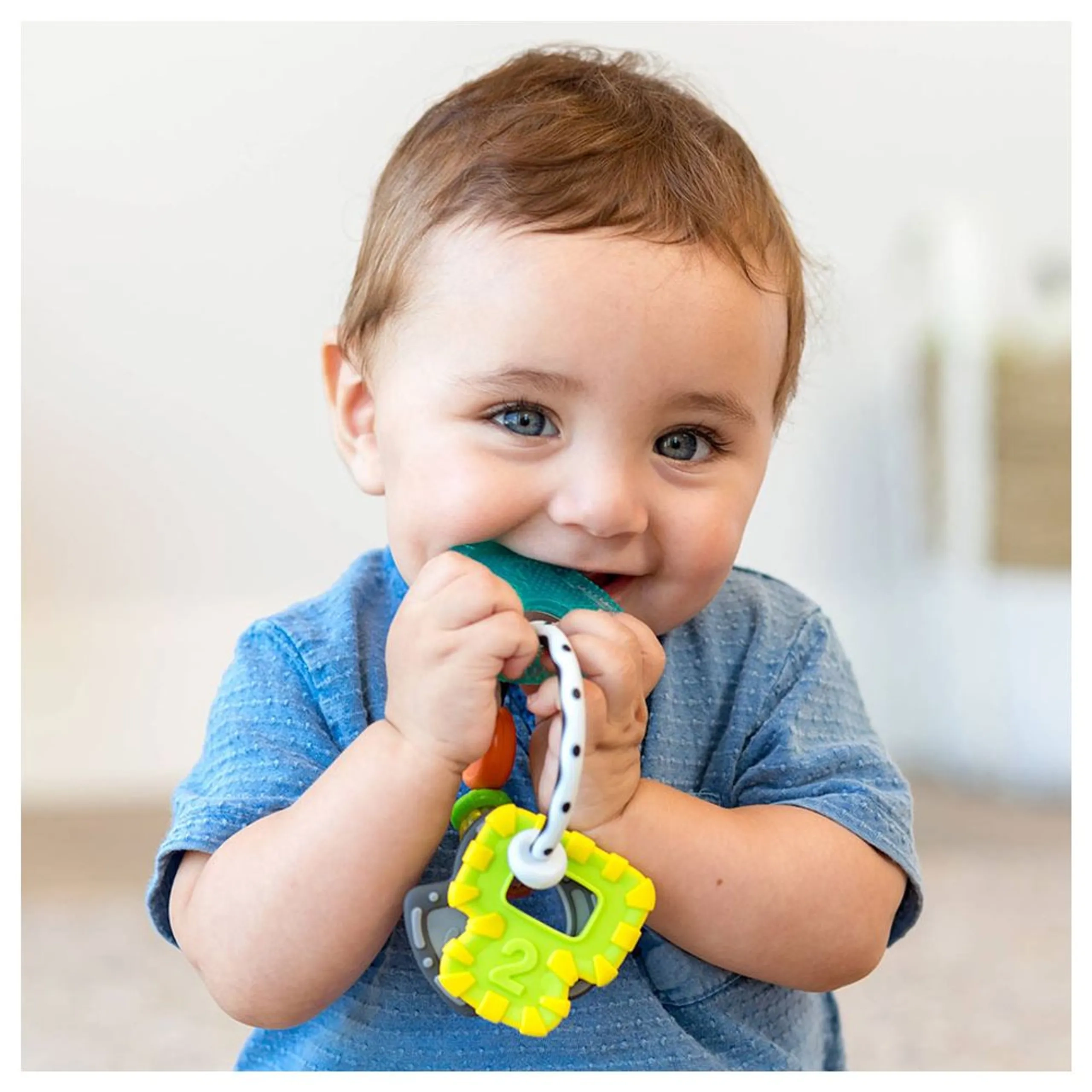 Slide & Chew Teether Keys - BPA-free Suitable for 0 month and above