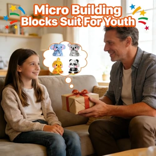 Micro Building Blocks Set - 4-in-1 Animal Series