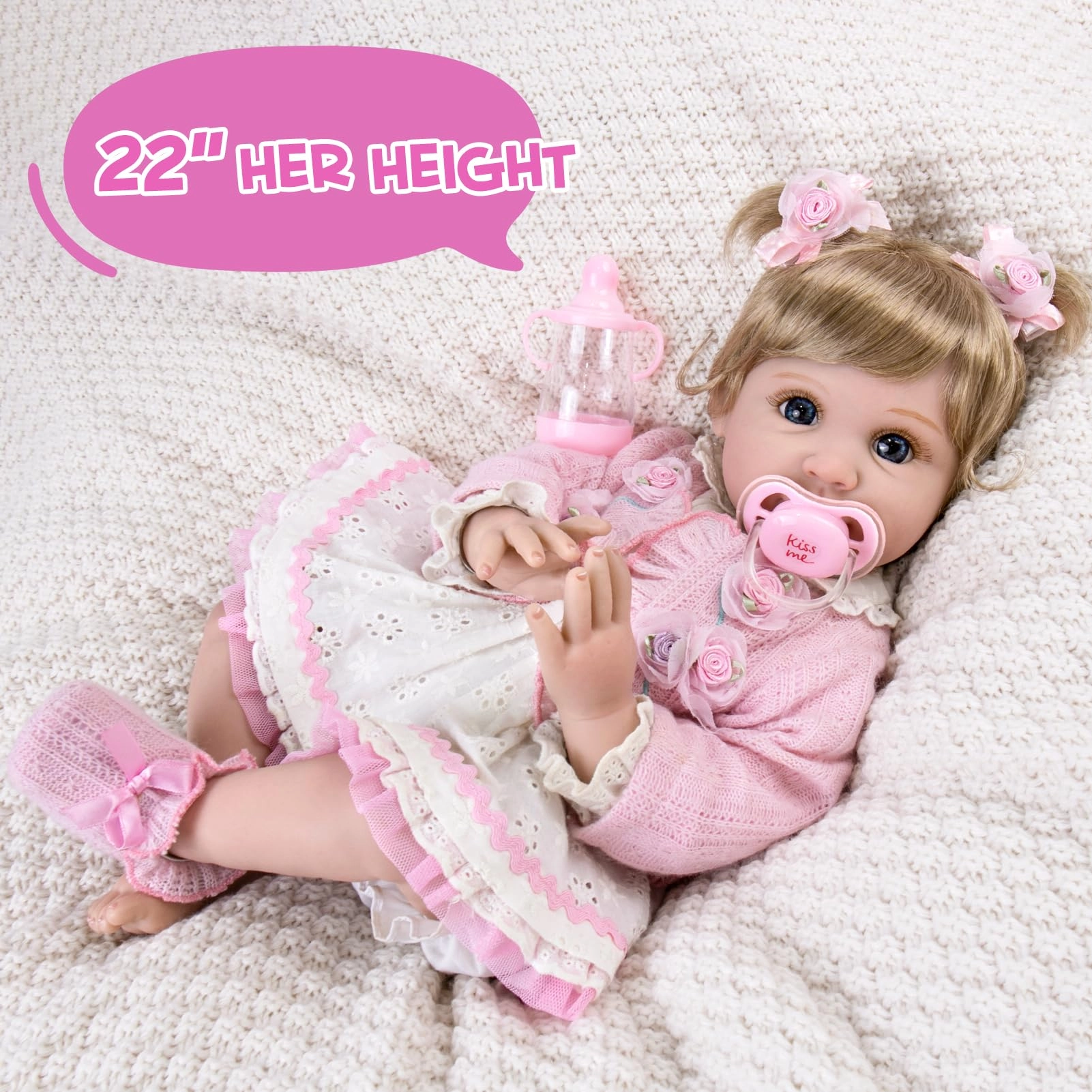 Reborn Baby Doll - 22 inch Vinyl Ages 3+