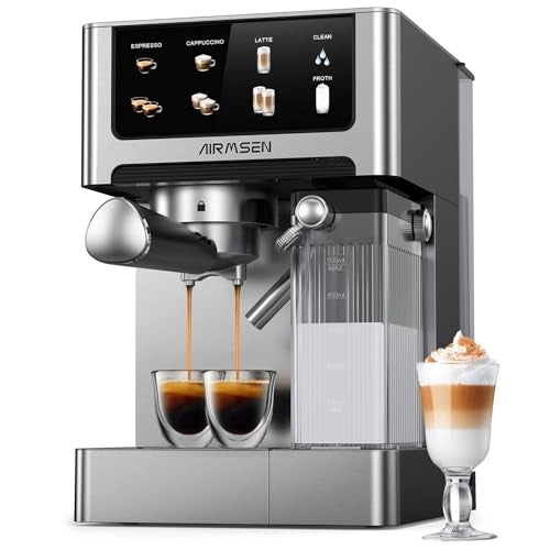 AIRMSEN 20 Bar - & Milk Dual Boiler Touchscreen