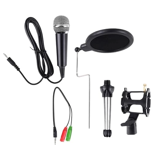 Condenser Microphone Set - Stand Set USB/3.5mm Mobile Karaoke