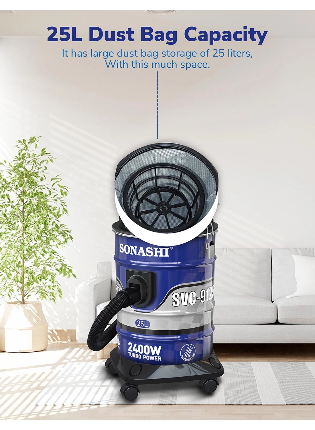 Drum Vacuum Cleaner (SVC-9125D)