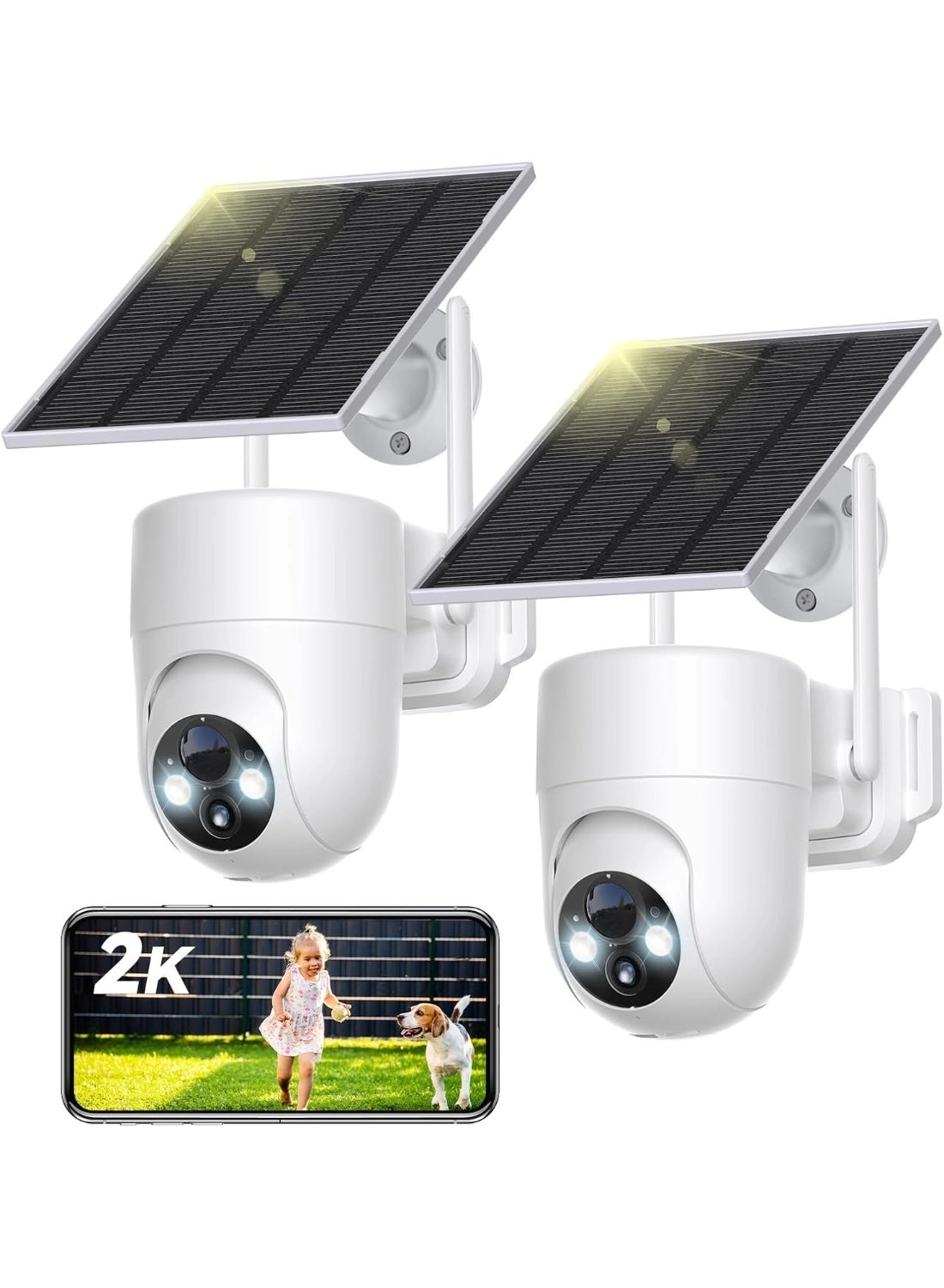 Generic Solar Security Camera - Outdoor IP66 Pack