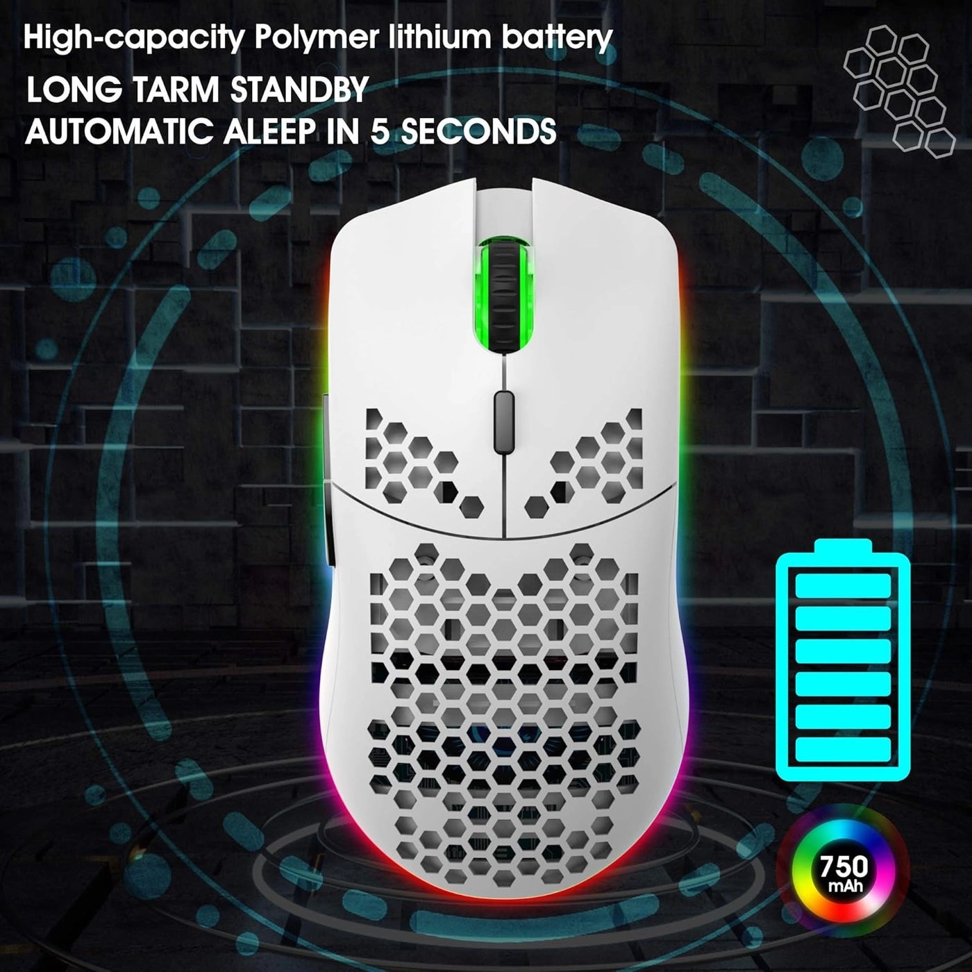 T66 Honeycomb Gaming Mouse - USB
