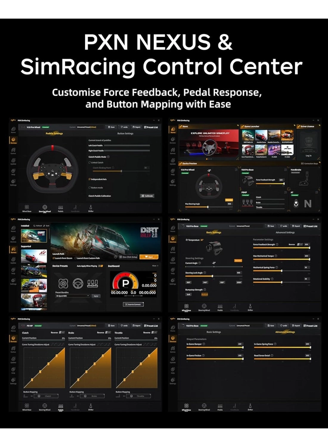 V10 Pro Racing Wheel & Pedals - PC, Xbox, PS4