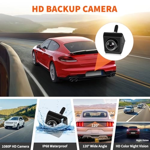 AHD Wireless Rear View Camera IPS-Monitor - Night Vision 720P