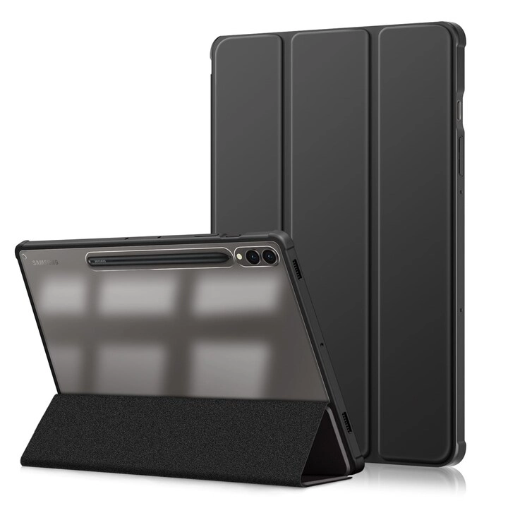 Smart Folio Stand Case with S Pen Holder for Galaxy Tab S9 FE+/S9+ 12.4-inch