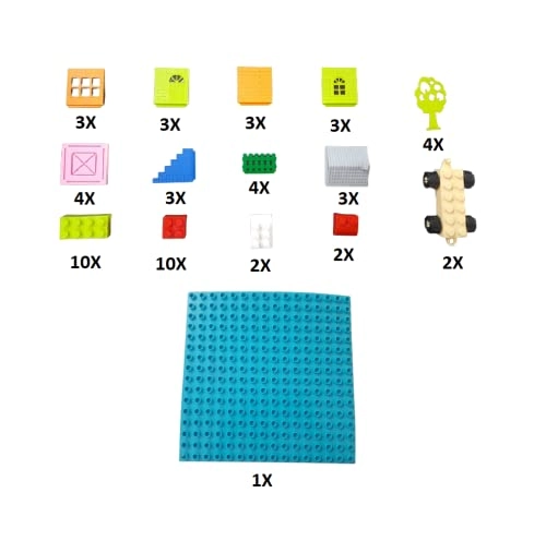 House Building Blocks - 65 pcs