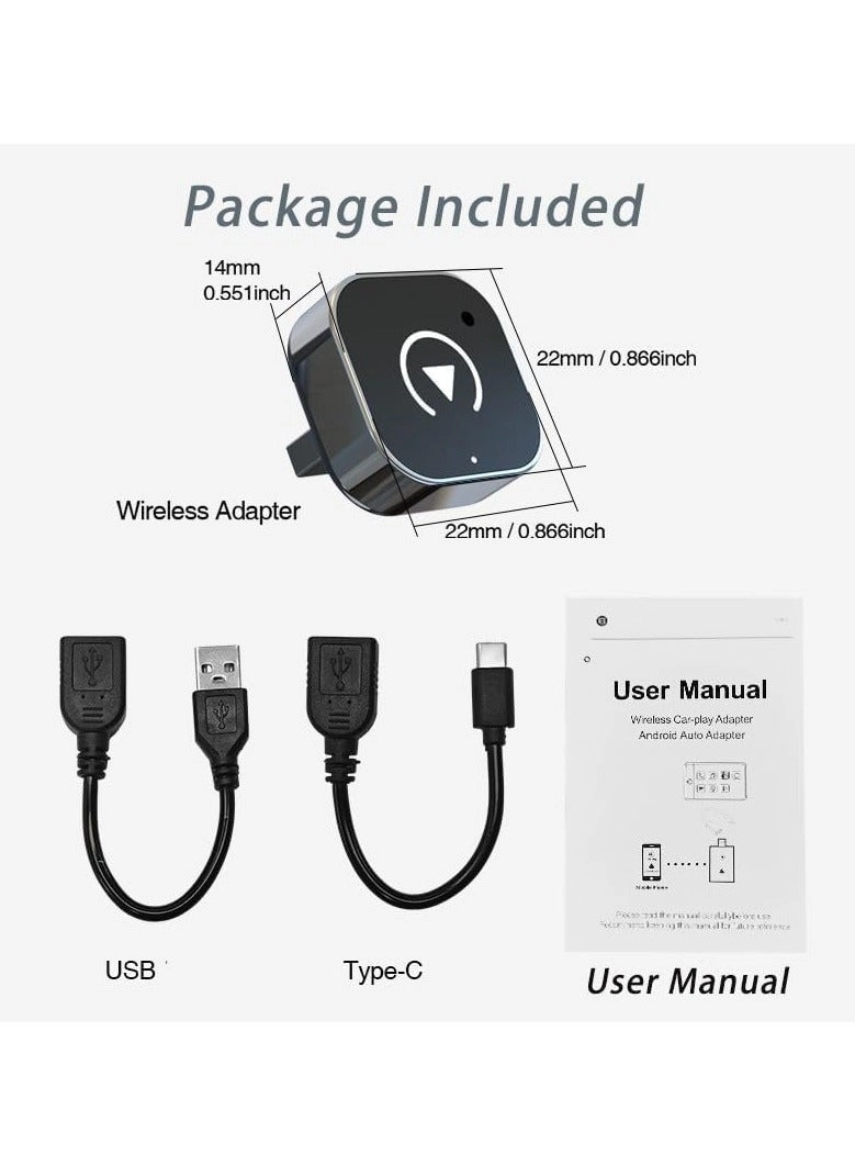 Wireless CarPlay Adapter - Mini USB Plug and Play