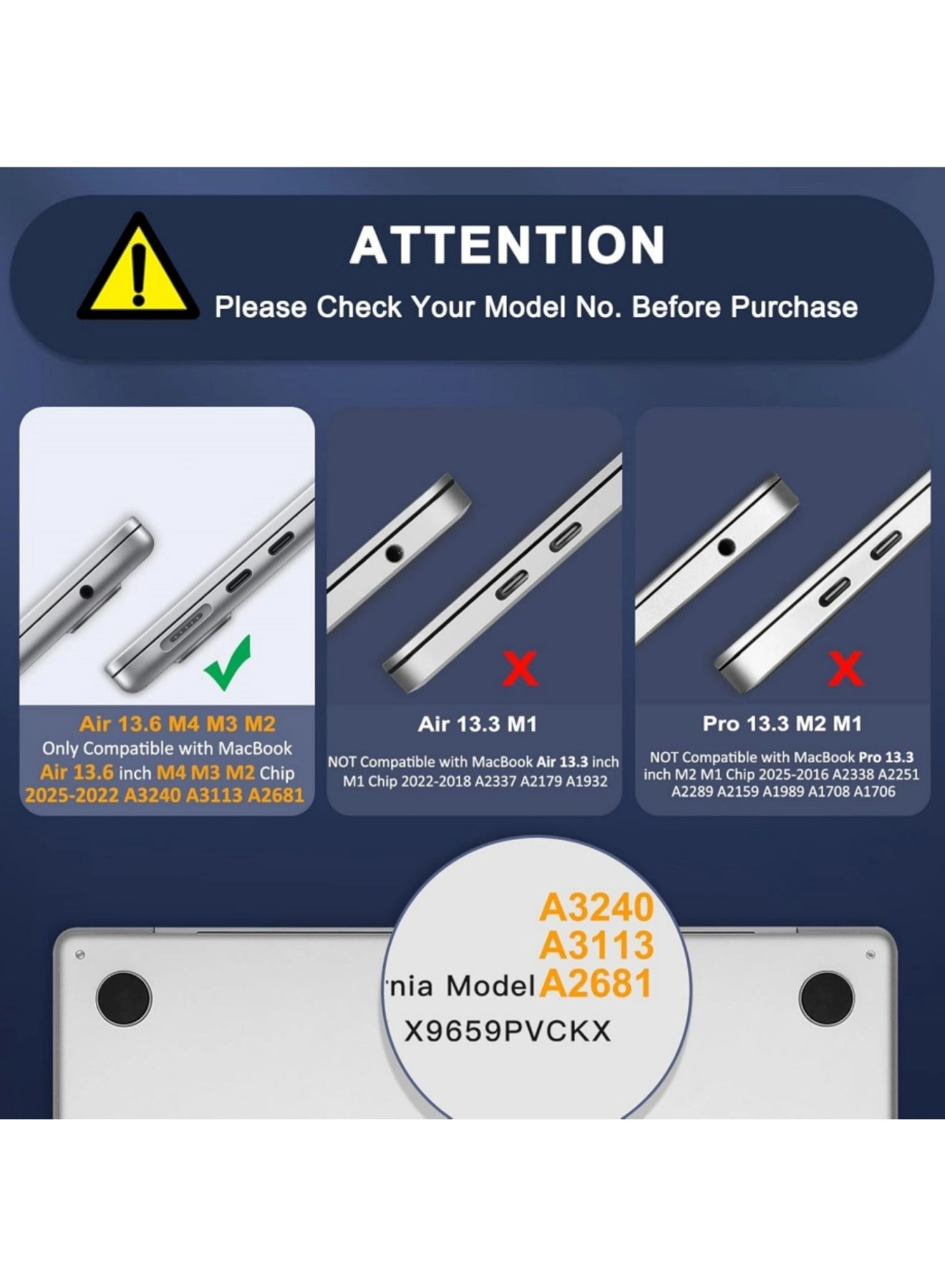 Hard Shell Case for MacBook Air 13-Inch