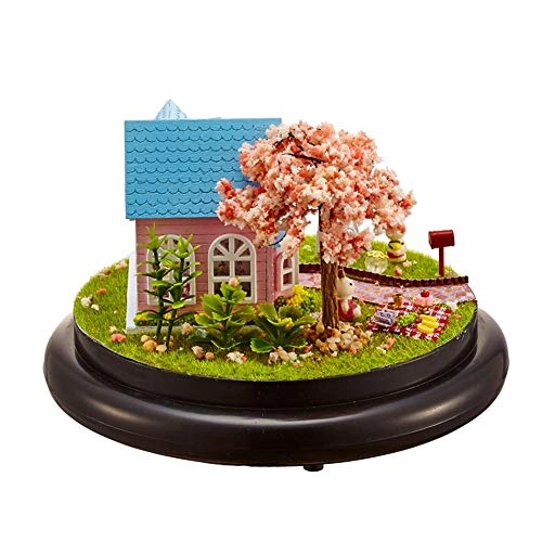 DIY Mini House Kit - LED Lights Transparent Cover