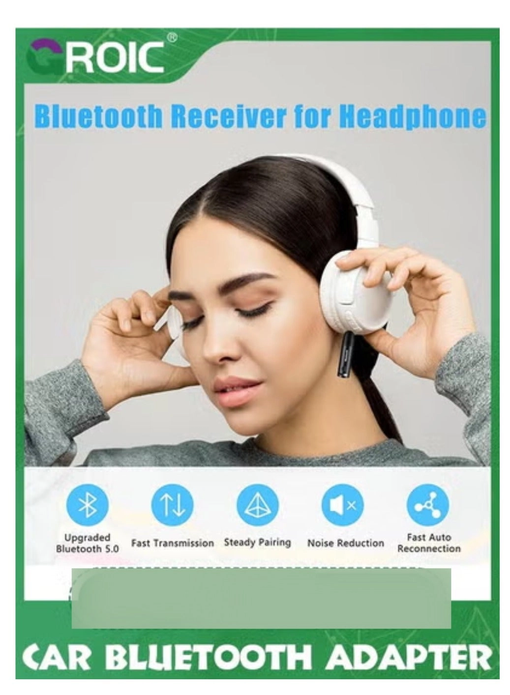 Bluetooth Aux Adapter - Bluetooth 5.3 3.5mm