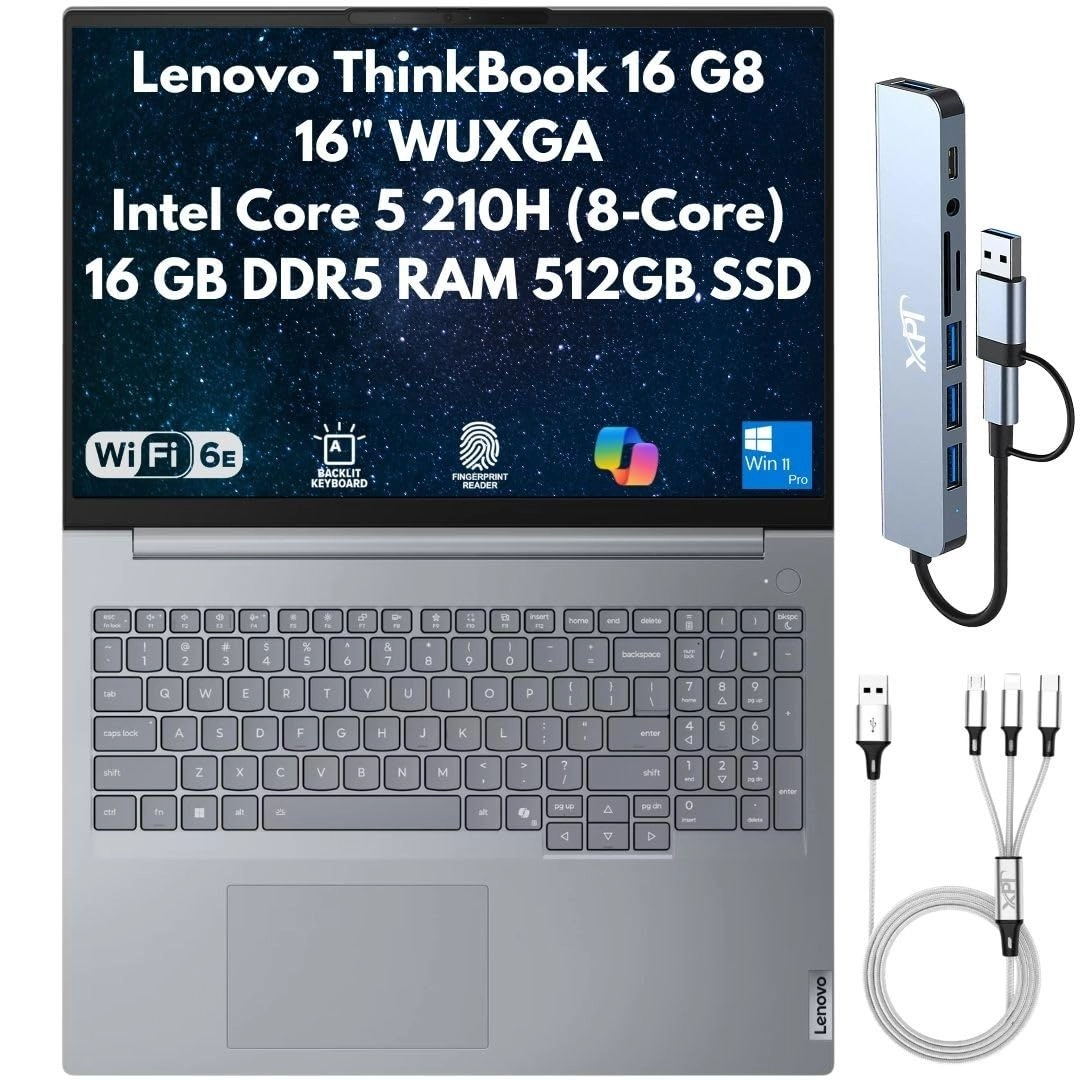 ThinkBook 16 G8 IRL - 16'' Core 5 210H 16GB DDR5 512GB SSD