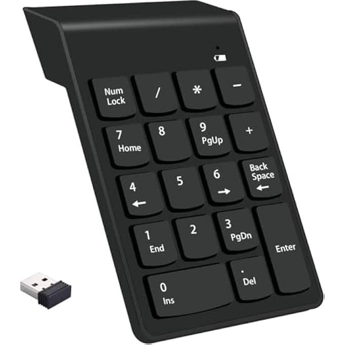 Numeric Keypad - 2.4 gigahertz Mini USB