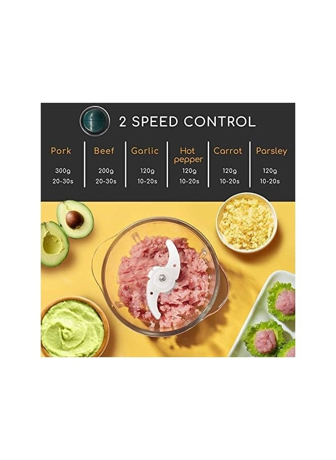 Meat Grinders Electric - 3L 300W + Electric Mini Garlic Chopper - 250Ml Usb