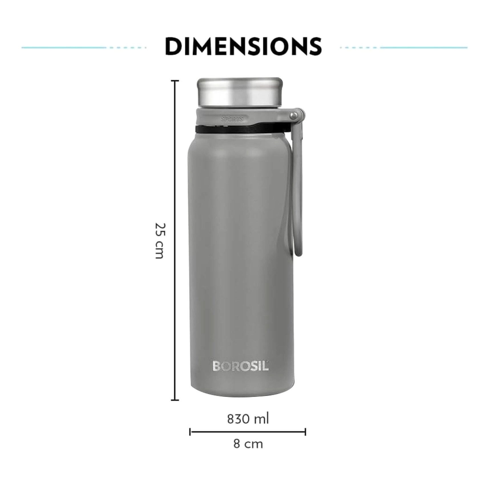 Aquafit Water Bottle - Leak-proof Tritan 830 ml