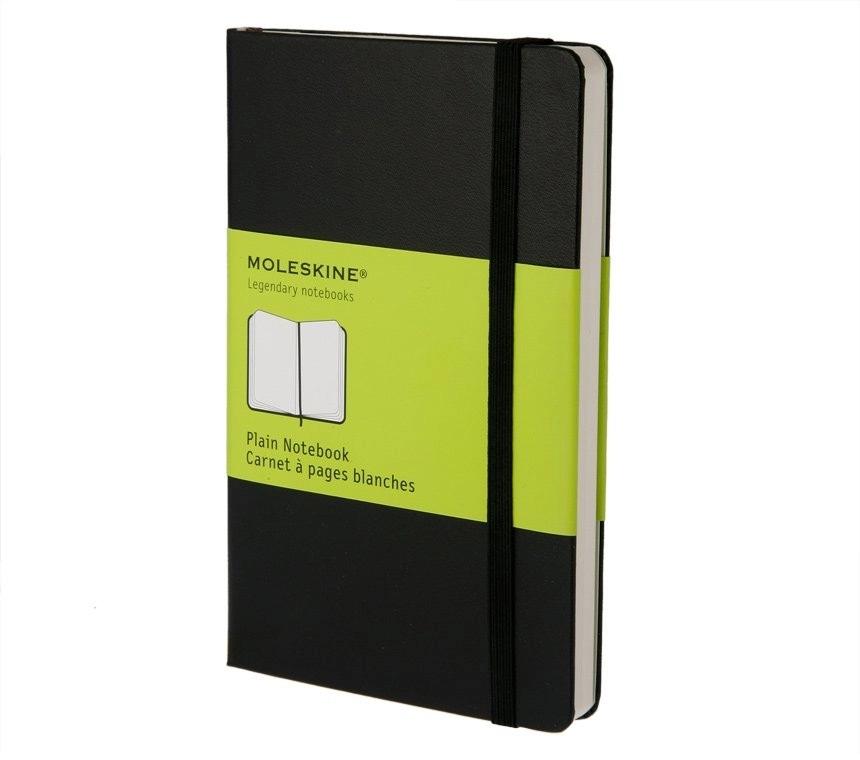 Moleskine Plain Notebook Pocket Hardcover - Blank 192 Pages